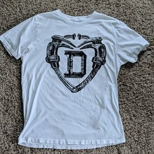 White logo shirt